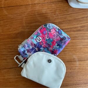 Lululemon Multicolor and Cream Pouches